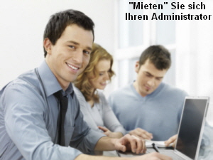 Mieten Sie sich einen Administratior